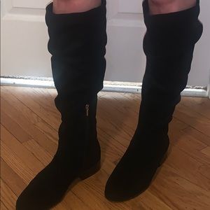 Brand new black suede Aldo boots